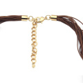 Benutzerdefinierte handgefertigte Acrylacetat -Schildhellschmuck für Frauen beliebte einzigartige Designer -Halskette